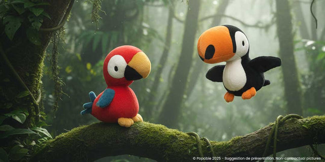 Peluche animaux de la jungle