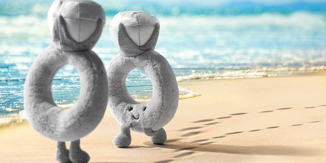 peluche objet (bague doudou jellycat)