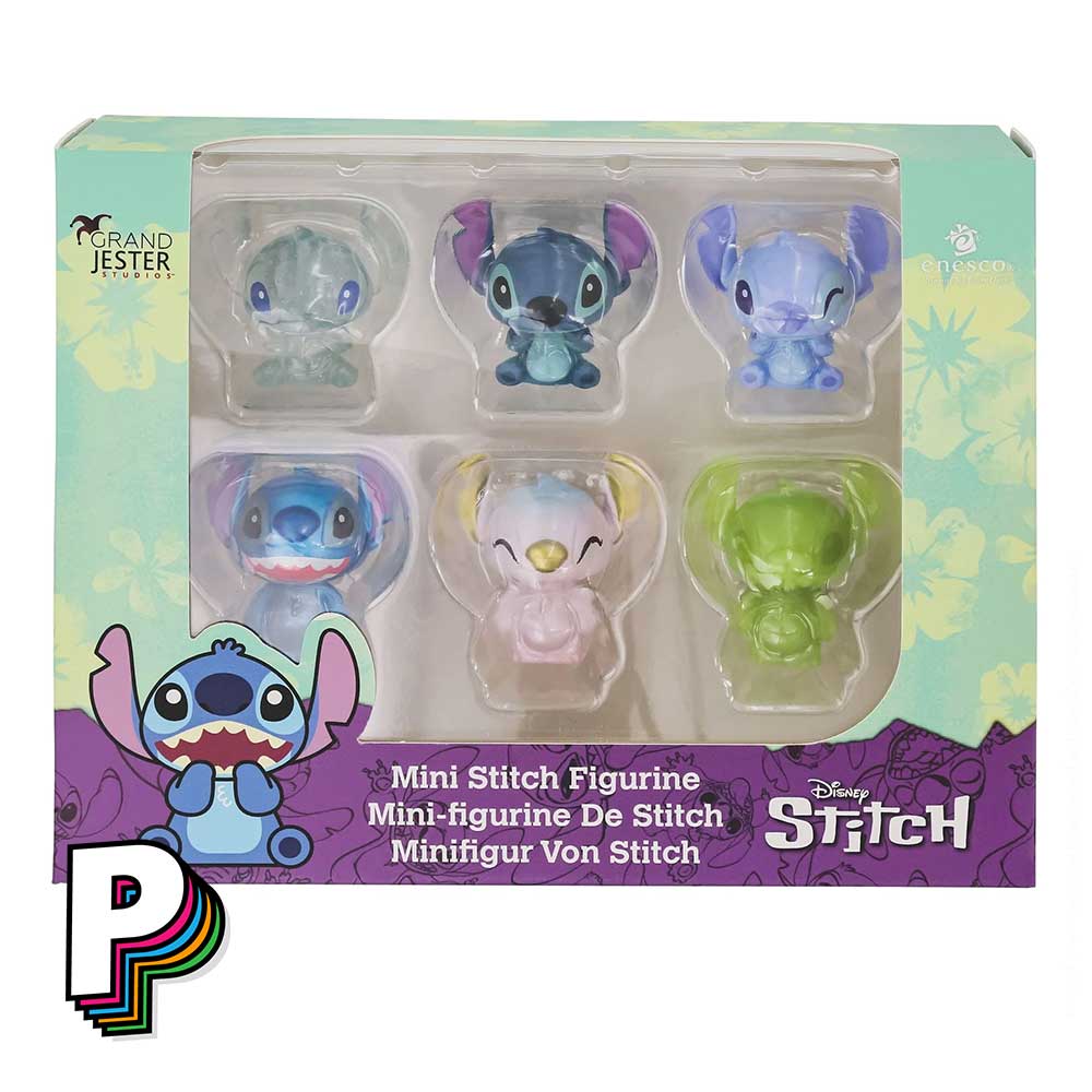 Boite 6 petites figurines de Stitch Collection Grand Jester de Disney