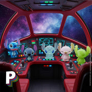 6 petites figurines de Stitch Collection Grand Jester de Disney dans vaisseau spatial pour illsutration