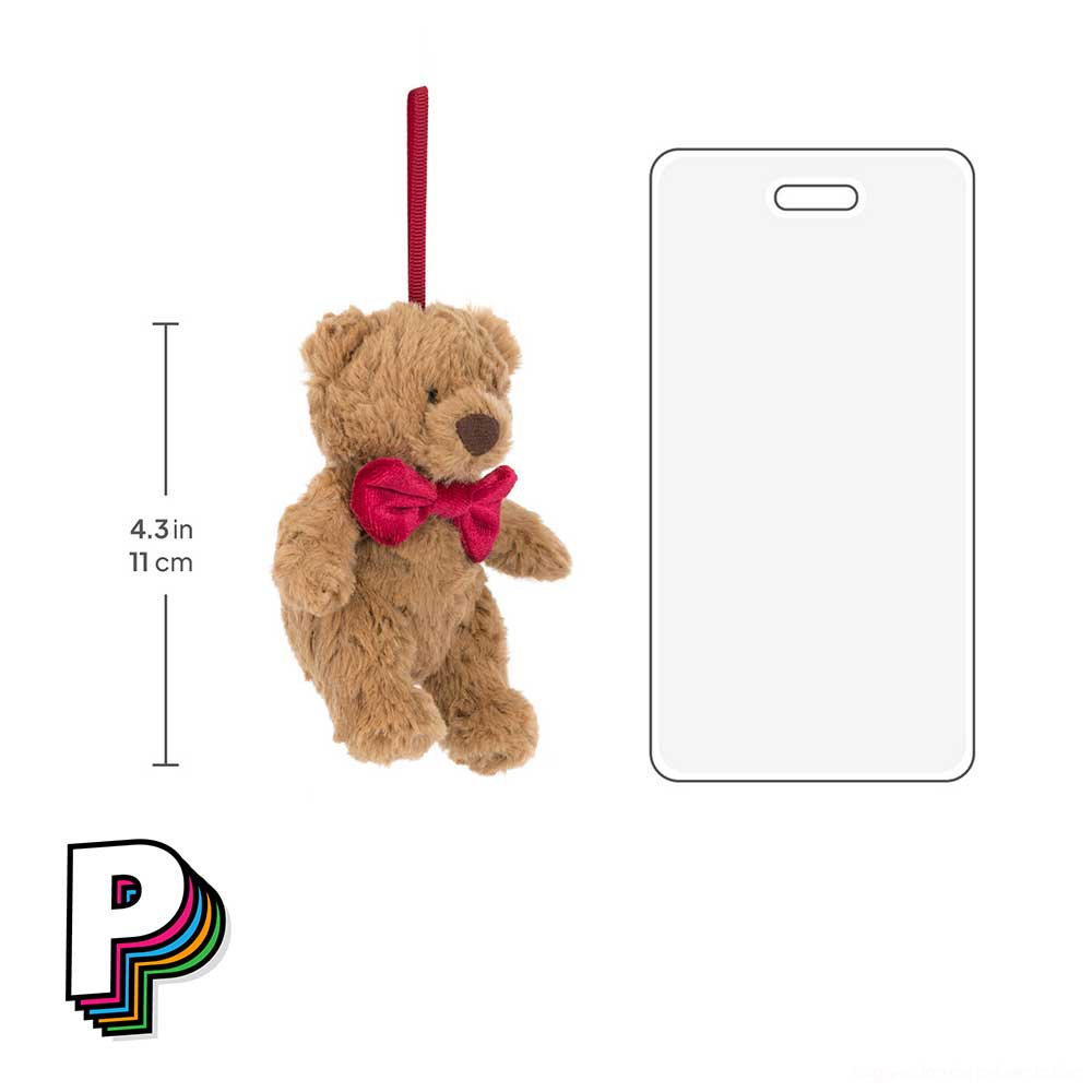 Dimensions peluche ours à suspendre