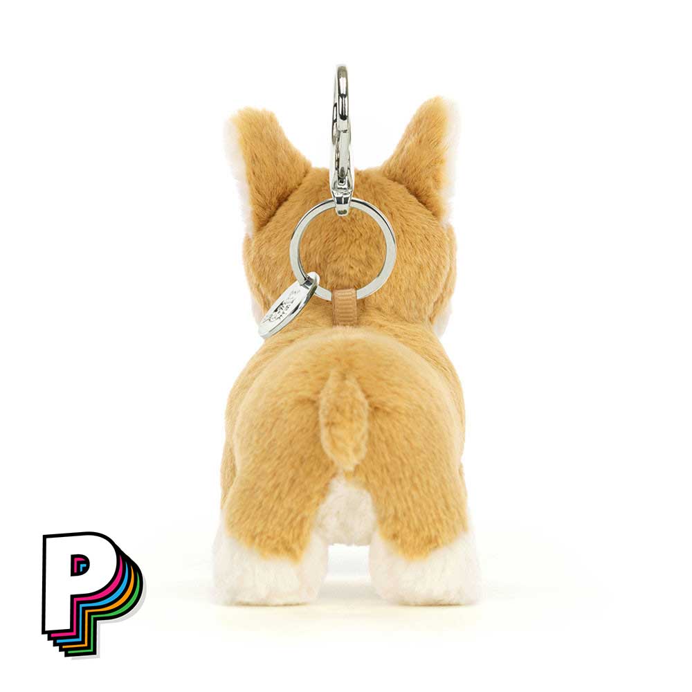Fesse du porte-clé corgi jellycat
