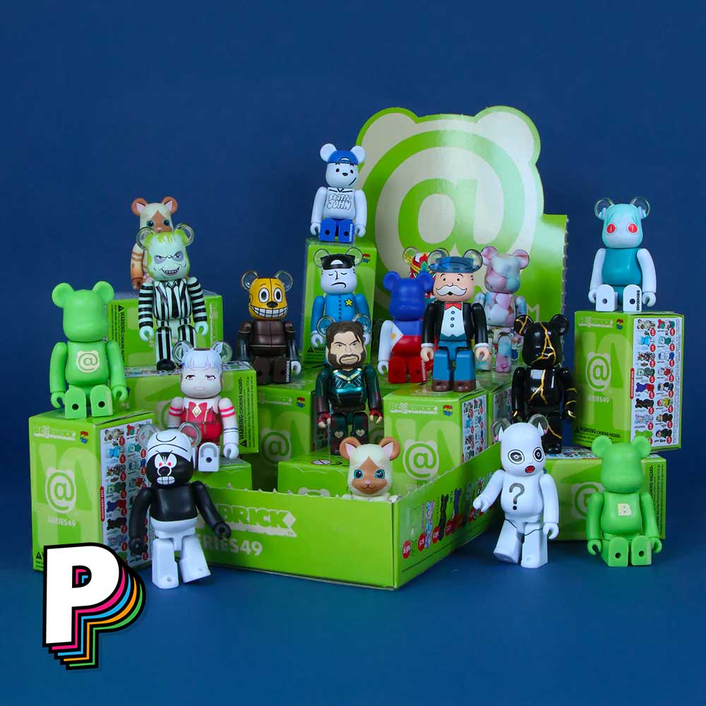 Blindbox Bearbrick Series 49 avec exemples de figurines à collectionner