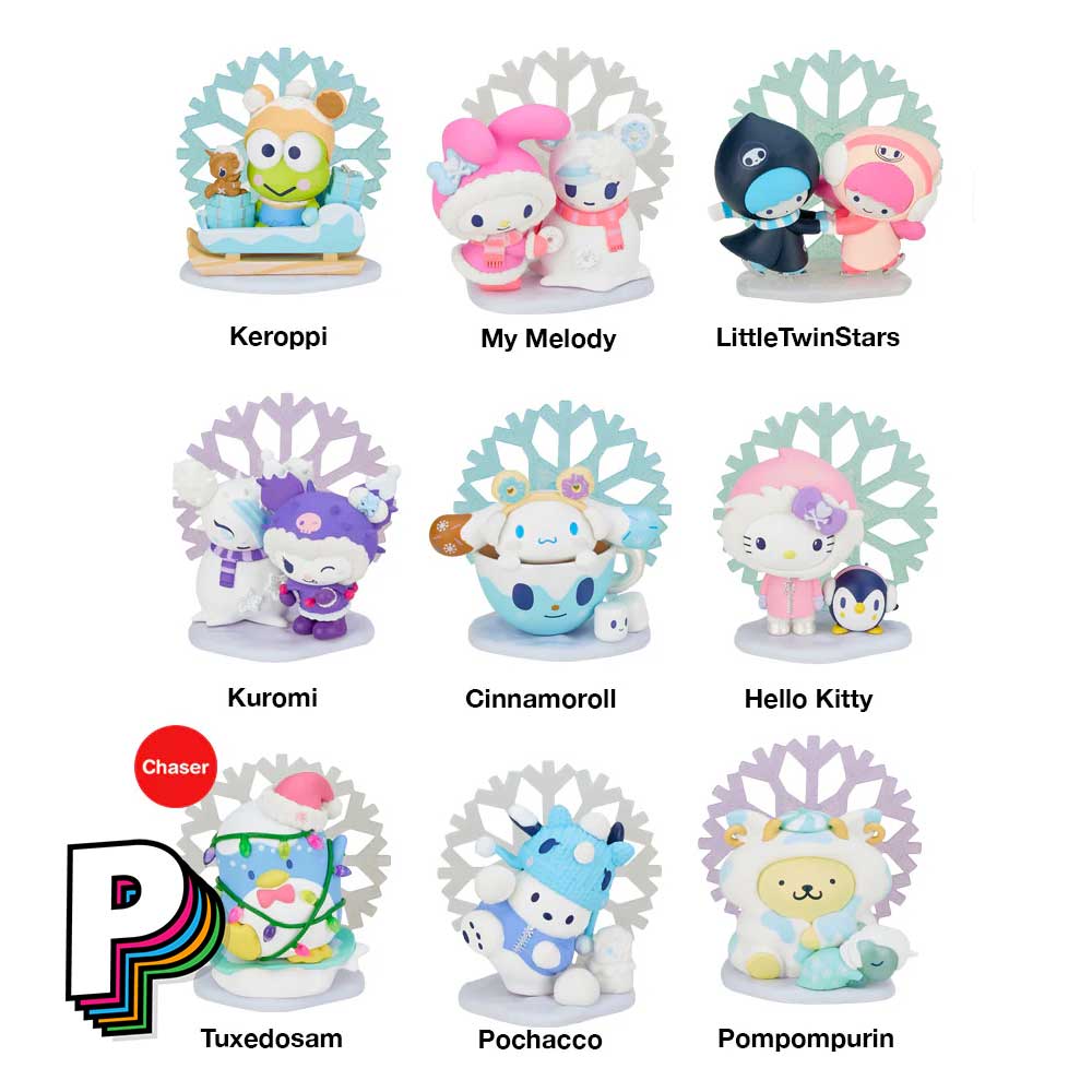 Les figurines à collectionner de la Blindbox Hello Kitty Winter Dreams Tokidoki Sanrio