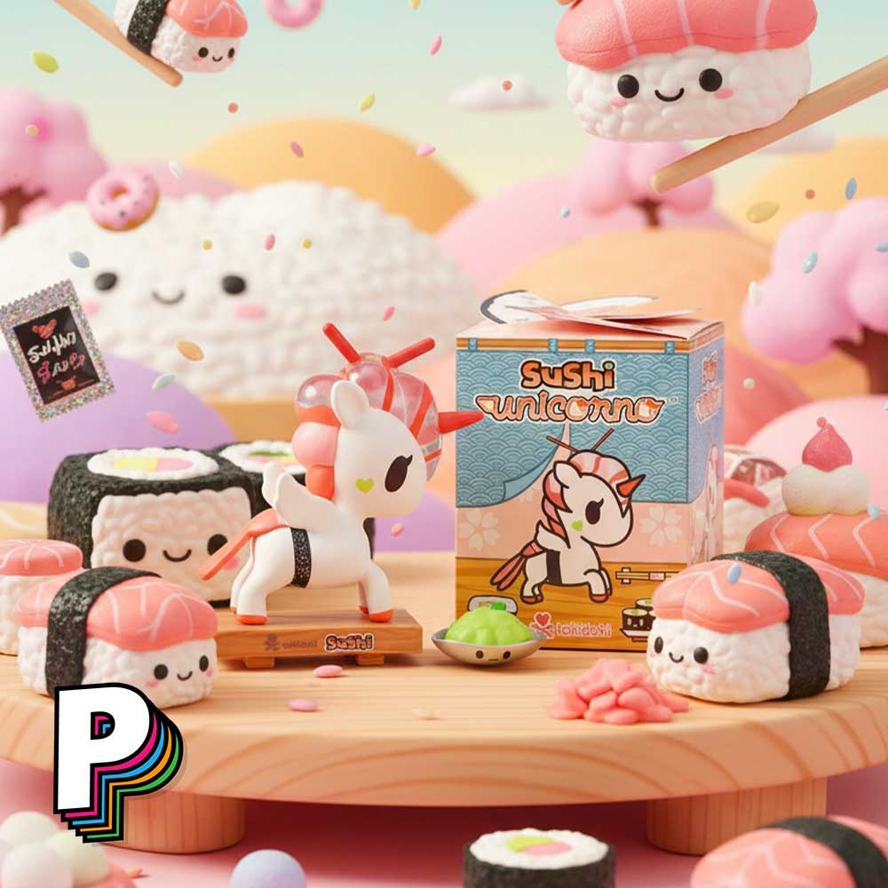 scène sushi kawaii Blindbox Sushi Unicorno Tokidoki