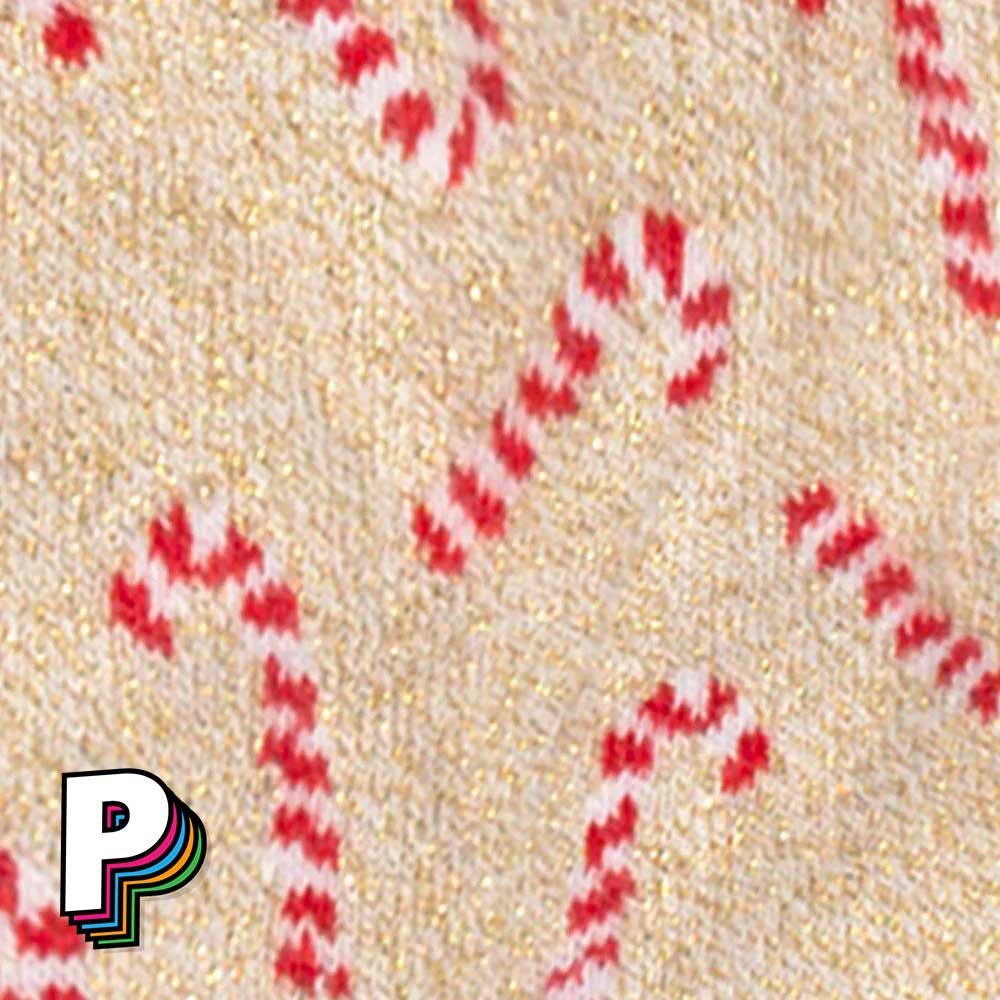 Motif sucre d'orge des Chaussettes beiges Sucres d'Orge – Ambre et Fabricio – Cabaïa