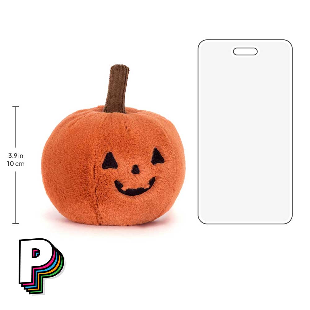 Dimensions petite peluche citrouille jellycat OOK3JOL Ooky Jack O Lantern
