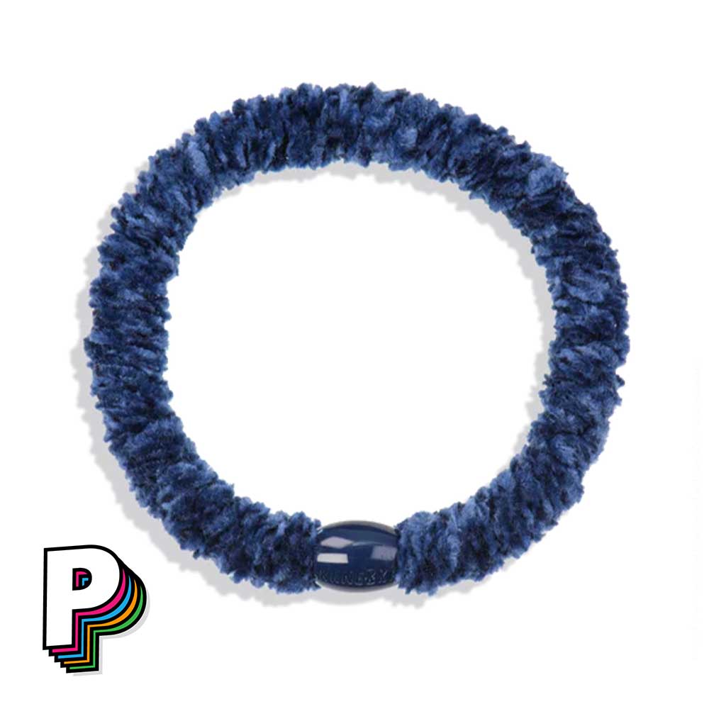 Chouchou & Bracelet 2 en 1 en velours indigo Velvet de Kknekki