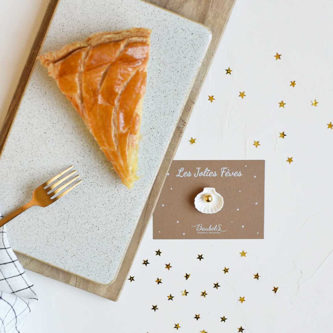 Fève Coquillage de Baubels avec son packaging