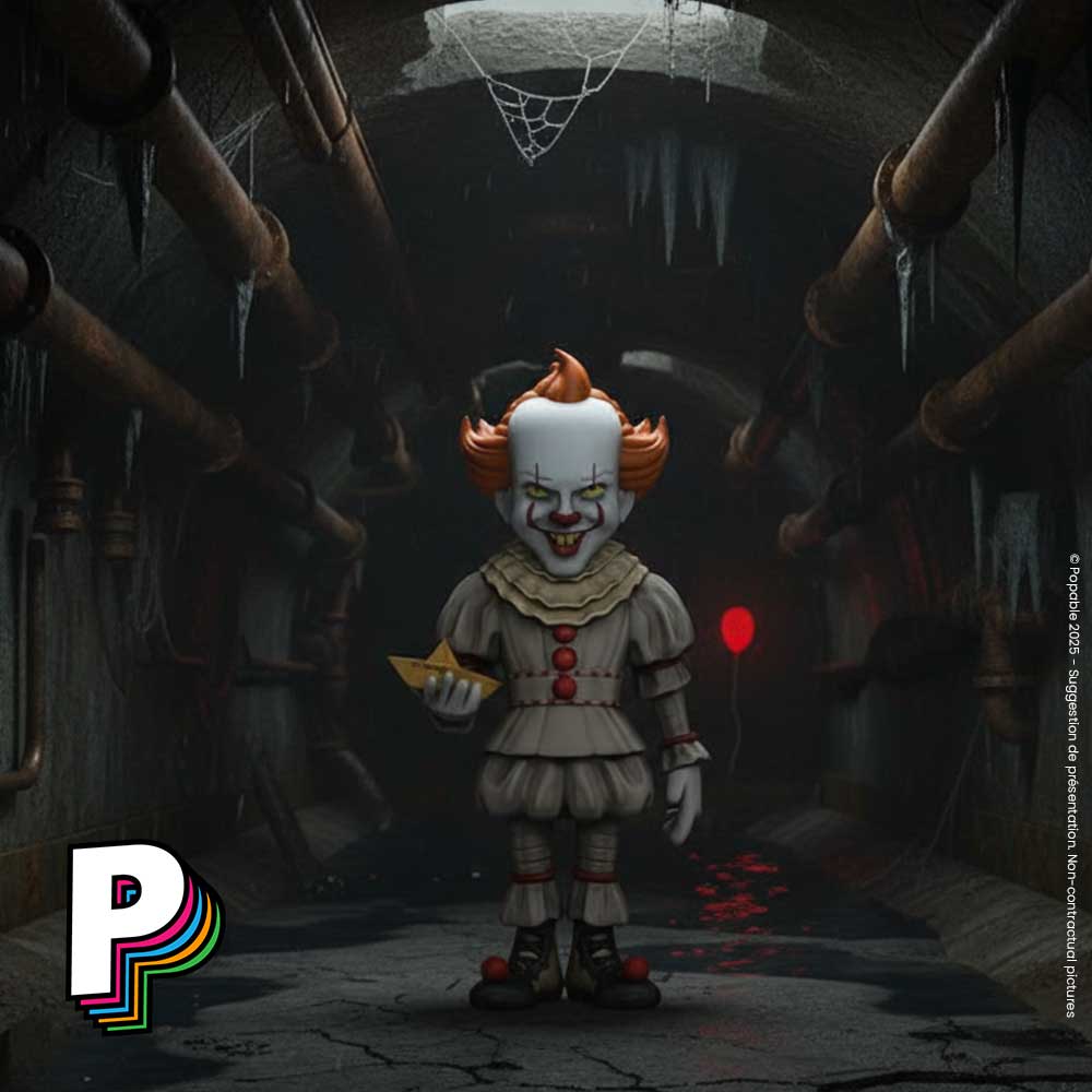 Figurine Pennywise IT Clown terrifiant Ça de Minix dans les égouts
