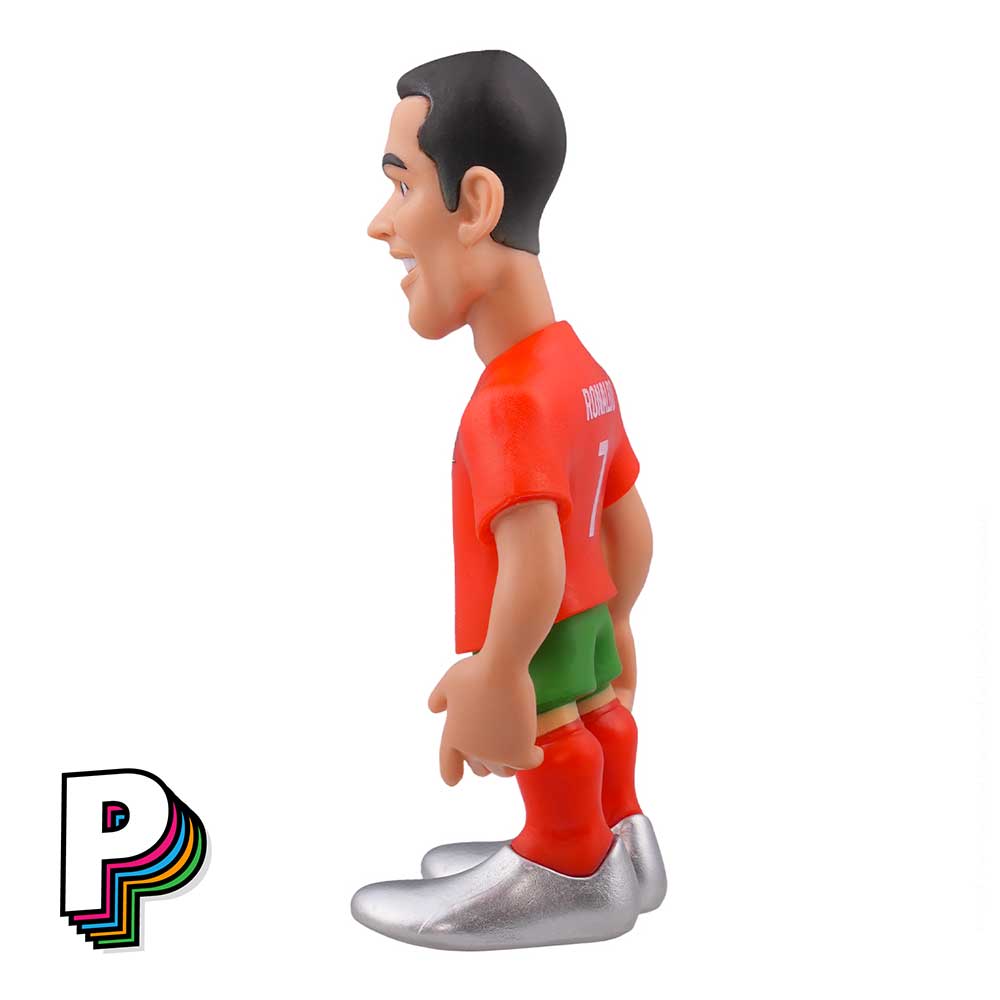Figurine Cristiano Ronaldo au Portugal de Minix de côté