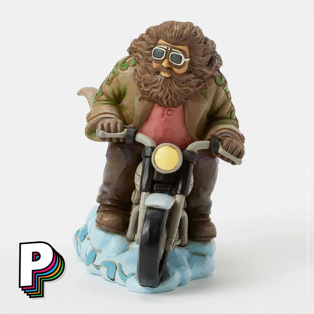 Figurine Hagrid en moto volante de Harry Potter by Jim Shore de face
