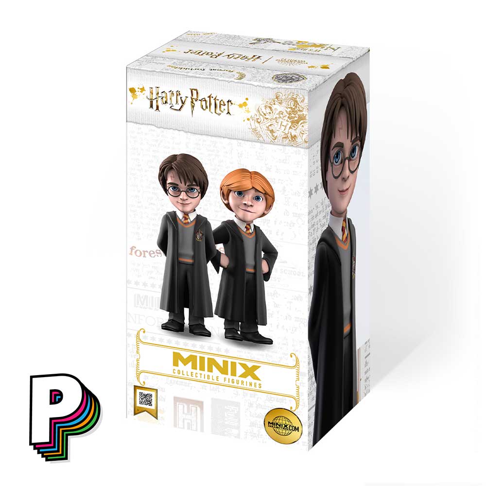 Facing arrière boite figurine Harry Potter avec sa Robe de Sorcier Gryffondor by Minix