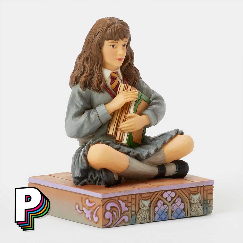 Figurine Hermione Granger avec Livres Harry Potter by Jim Shore détails