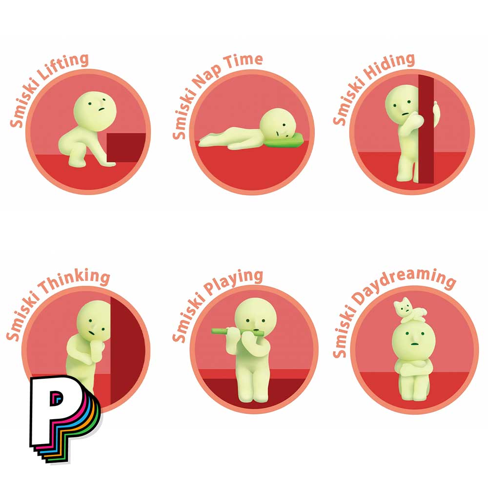 Les 6 Figurines Smiski Living Room Blind Box