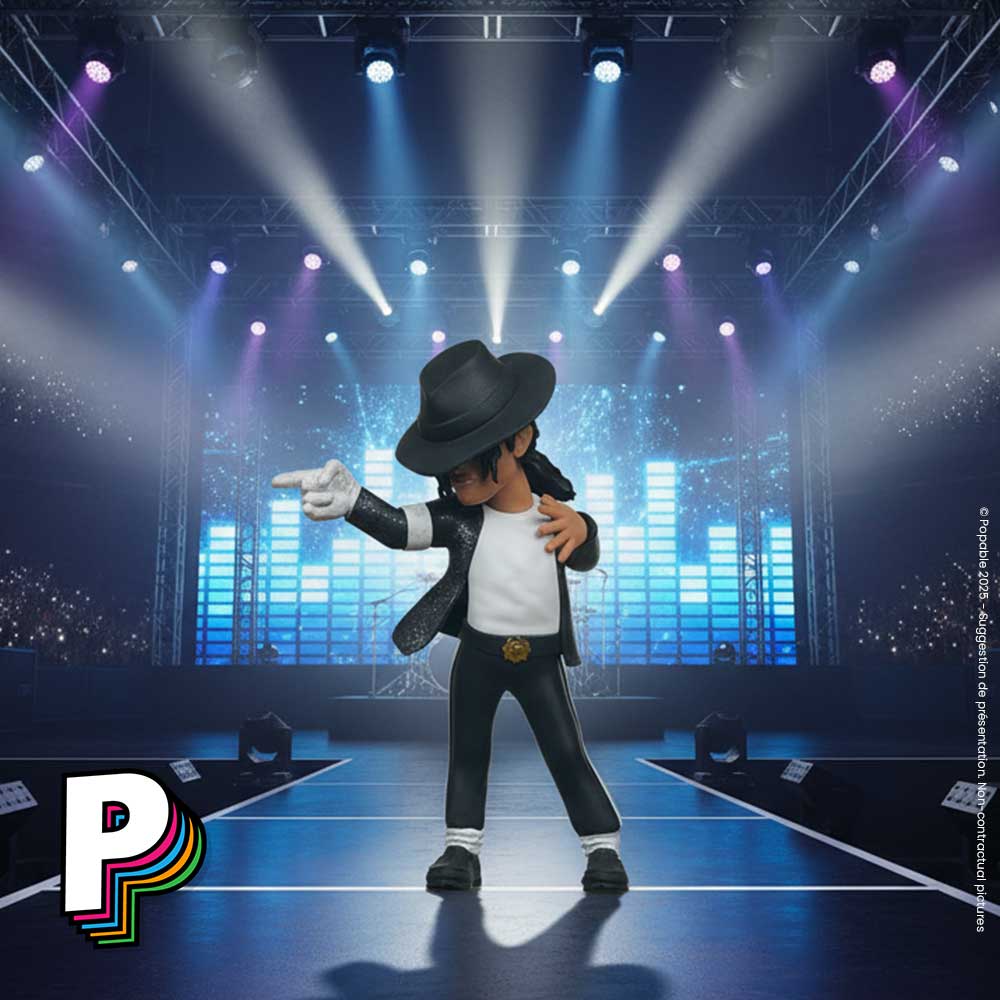 Figurine Michael Jackson Billie Jean de Minix sur scène