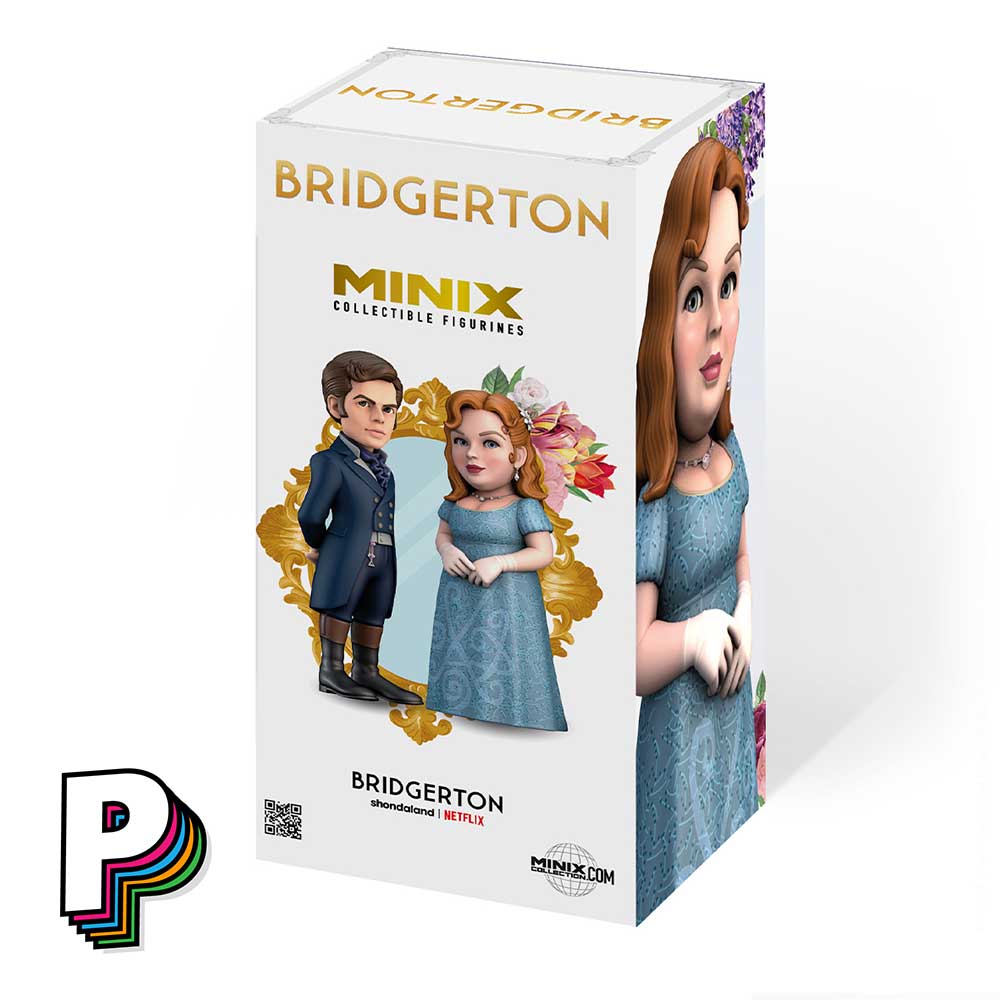 Facing arrière boite Figurine Penelope Featherington Bridgerton de Minix