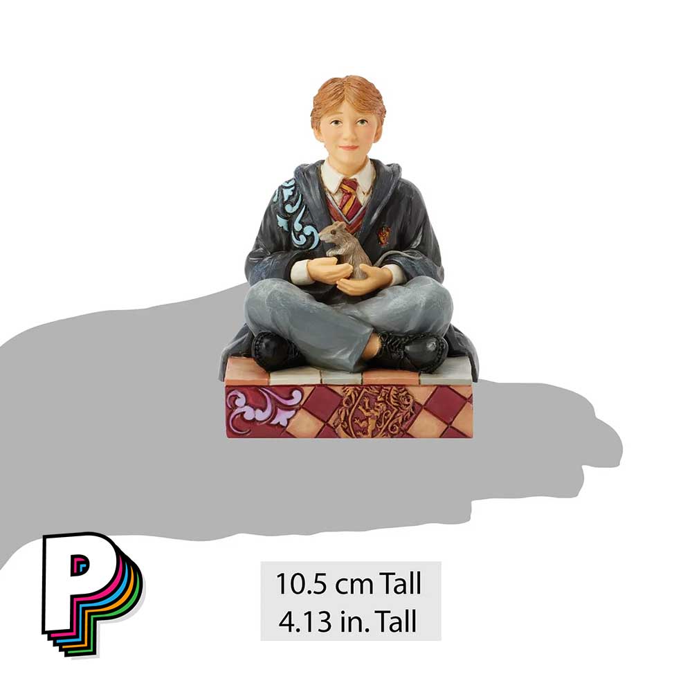 Taille de la Figurine Ron avec son Rat Harry Potter by Jim Shore