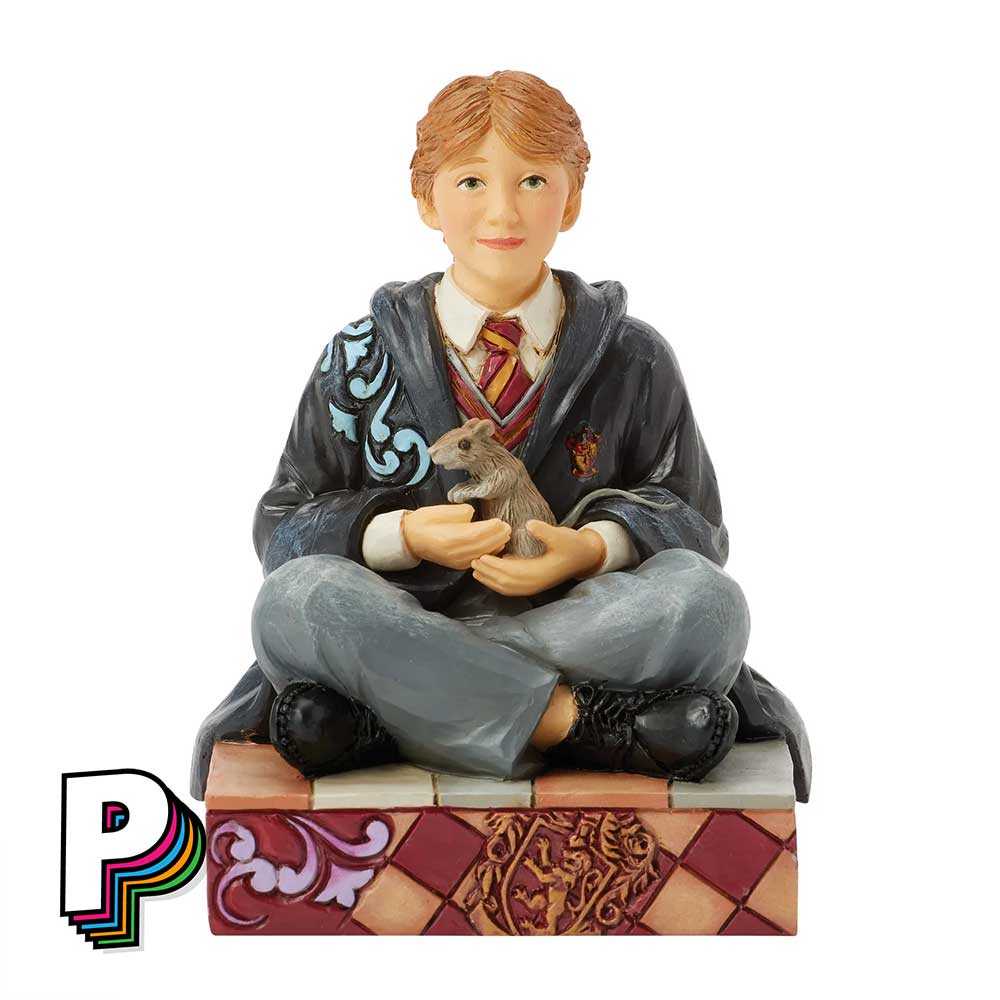 Figurine Ron avec son Rat Harry Potter by Jim Shore