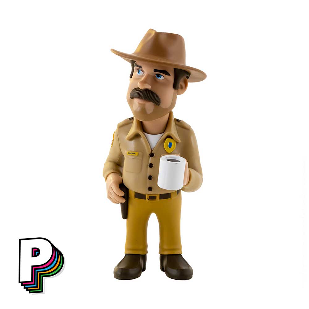 Figurine Shérif Jim Hopper avec sa tasse Stranger Things de Minix