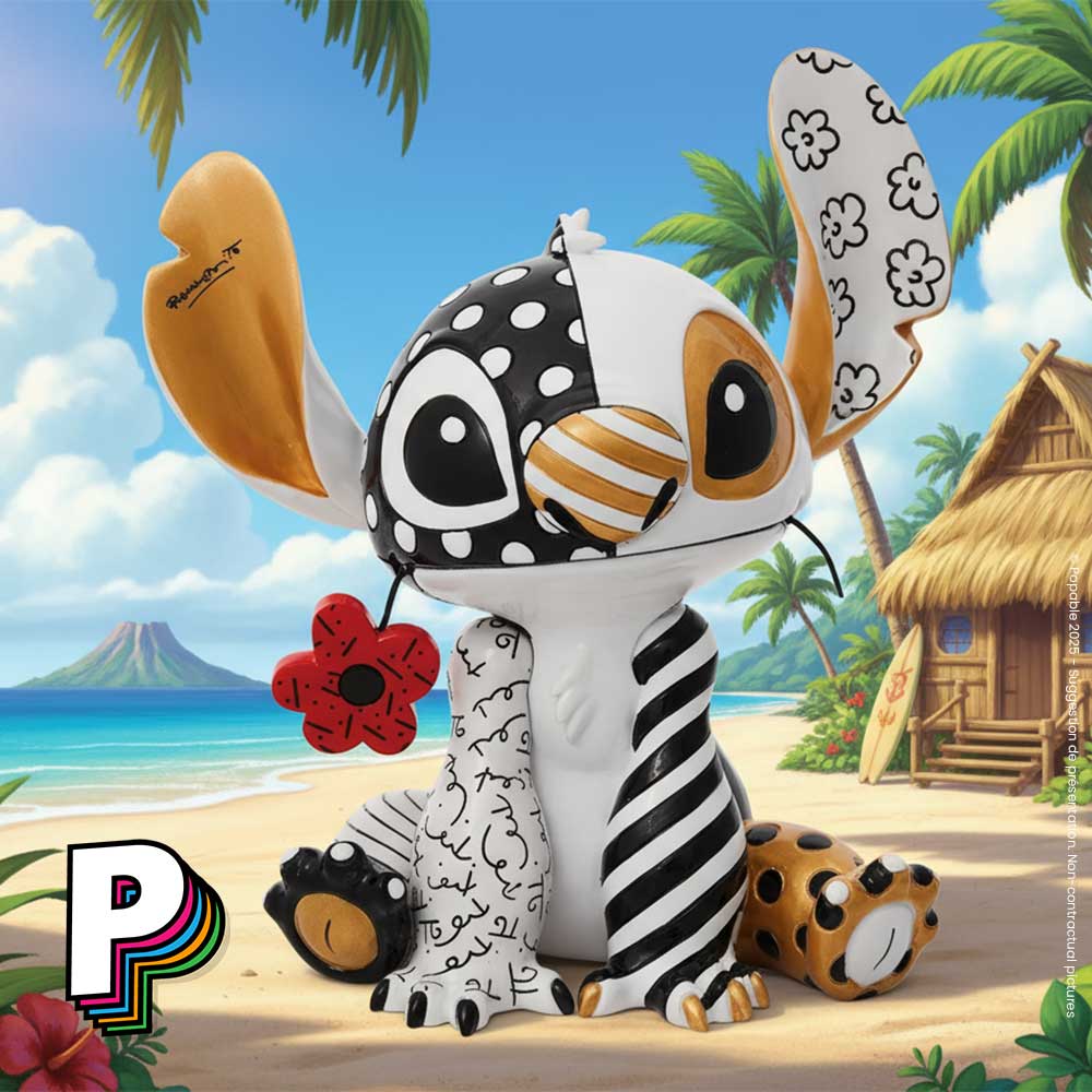 Figurine Stitch Midas Britto Pop Art Disney illustration film