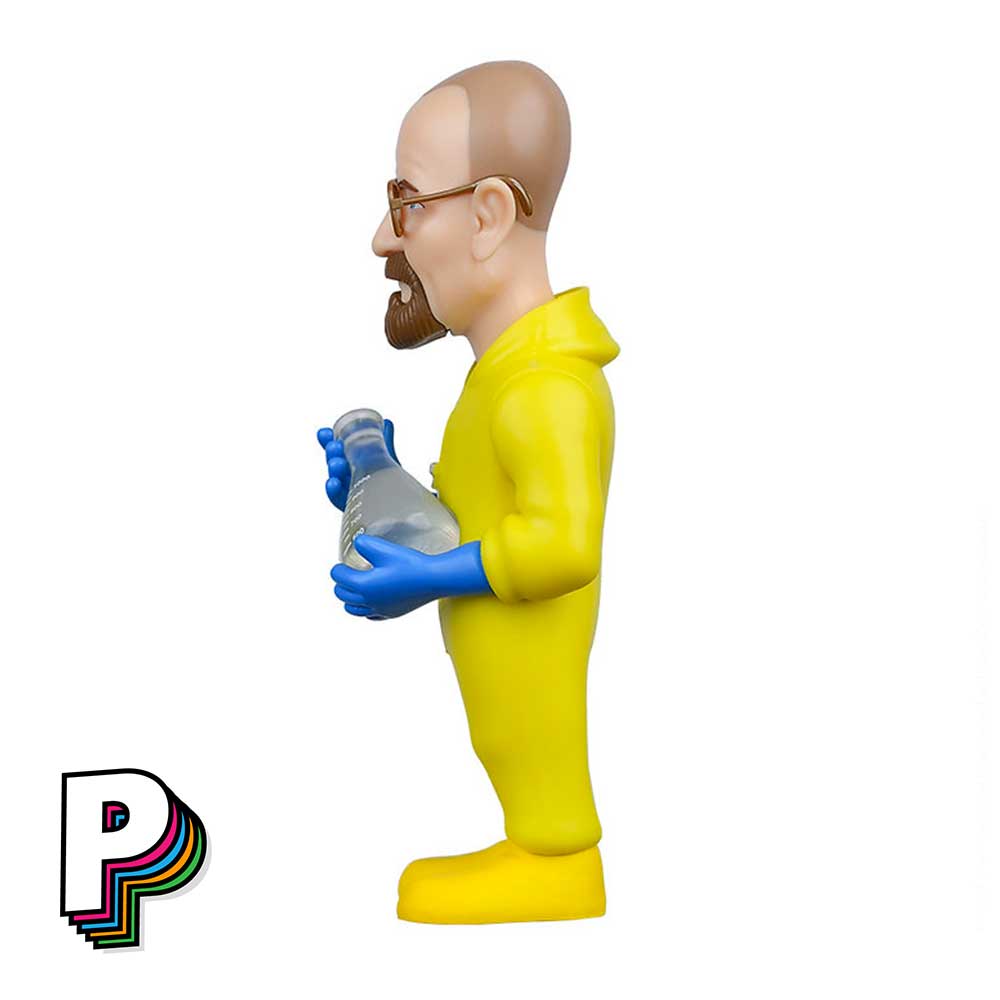 Figurine Walter White Heisenberg avec combinaison jaune de Breaking Bad de côté