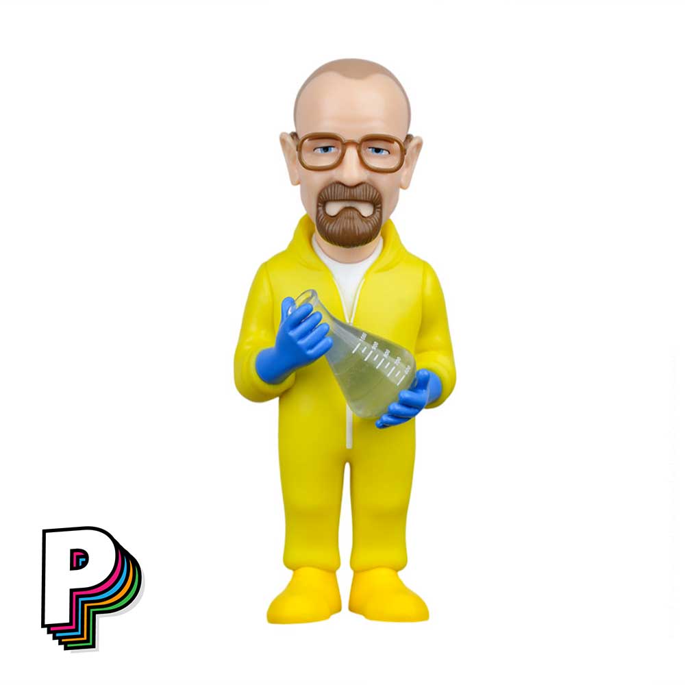 Figurine Walter White Heisenberg avec combinaison jaune de Breaking Bad avec les détails