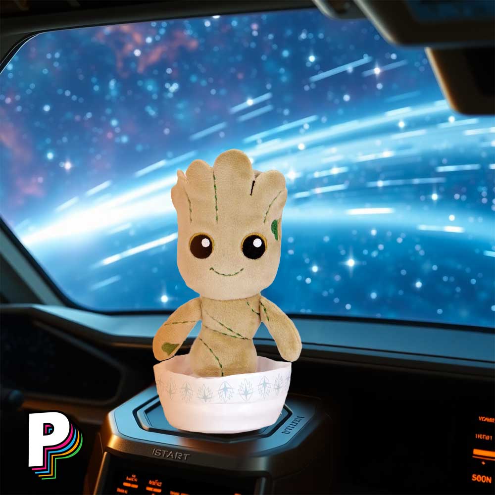 Peluche Baby Groot en Pot PHUNNY Gardiens de la Galaxie de Kidrobot