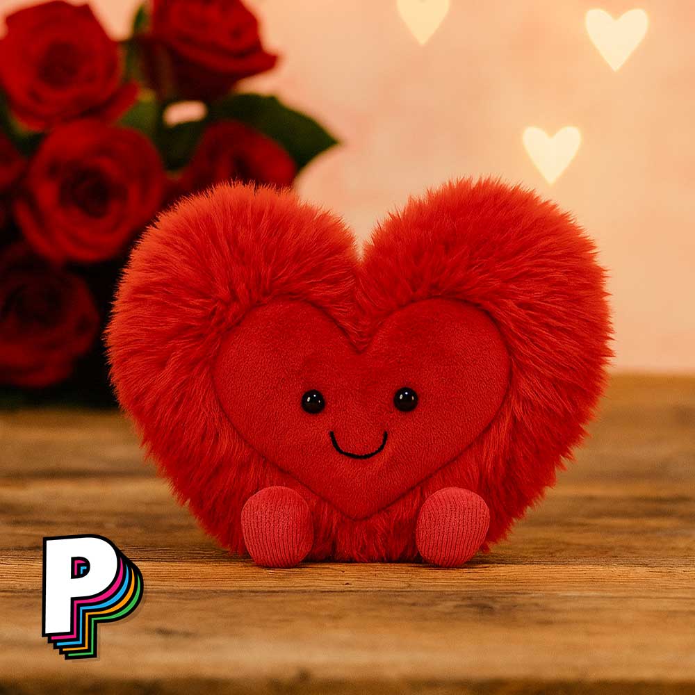 Peluche coeur Beatie Heart Jellycat A3REDFH
