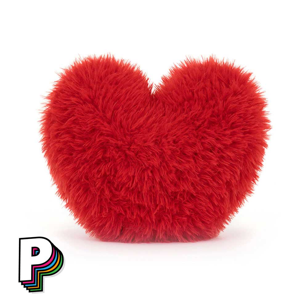 Peluche coeur Beatie de dos