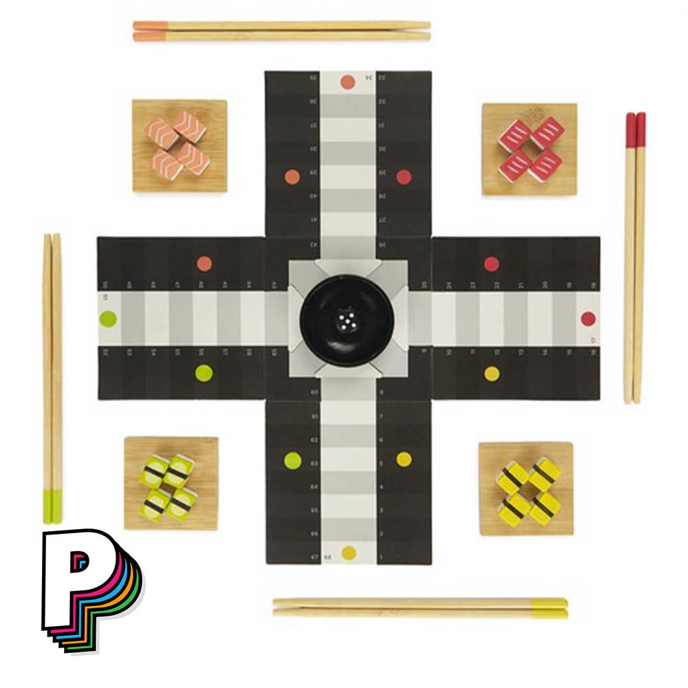 Jeu des petits chevaux Ludoshi version Sushi le plateau