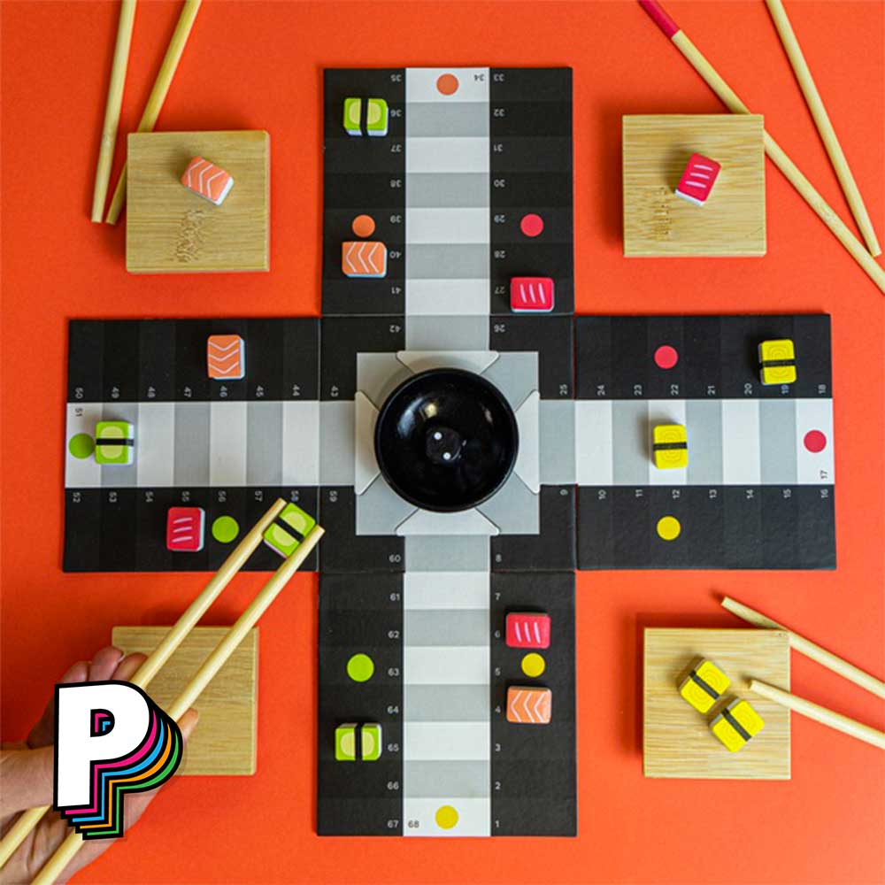 Jeu avec baguettes chinoises