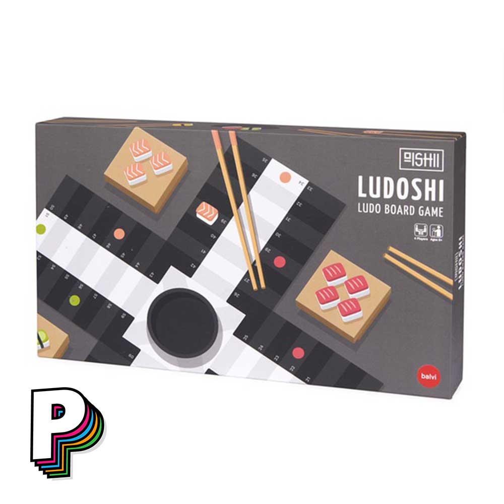 Packaging Jeu des petits chevaux Ludoshi version Sushi