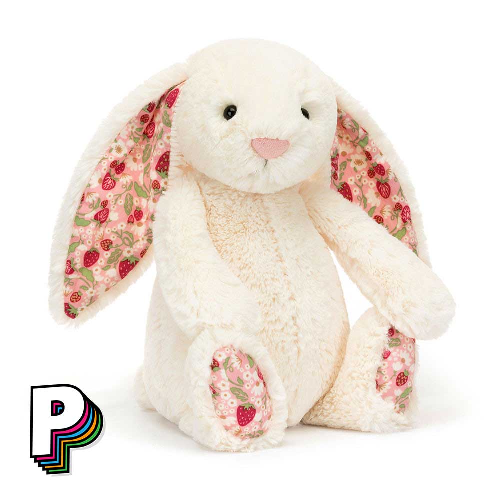 peluche lapin Peluche lapin crème blossom "Berry" de Jellycat medium