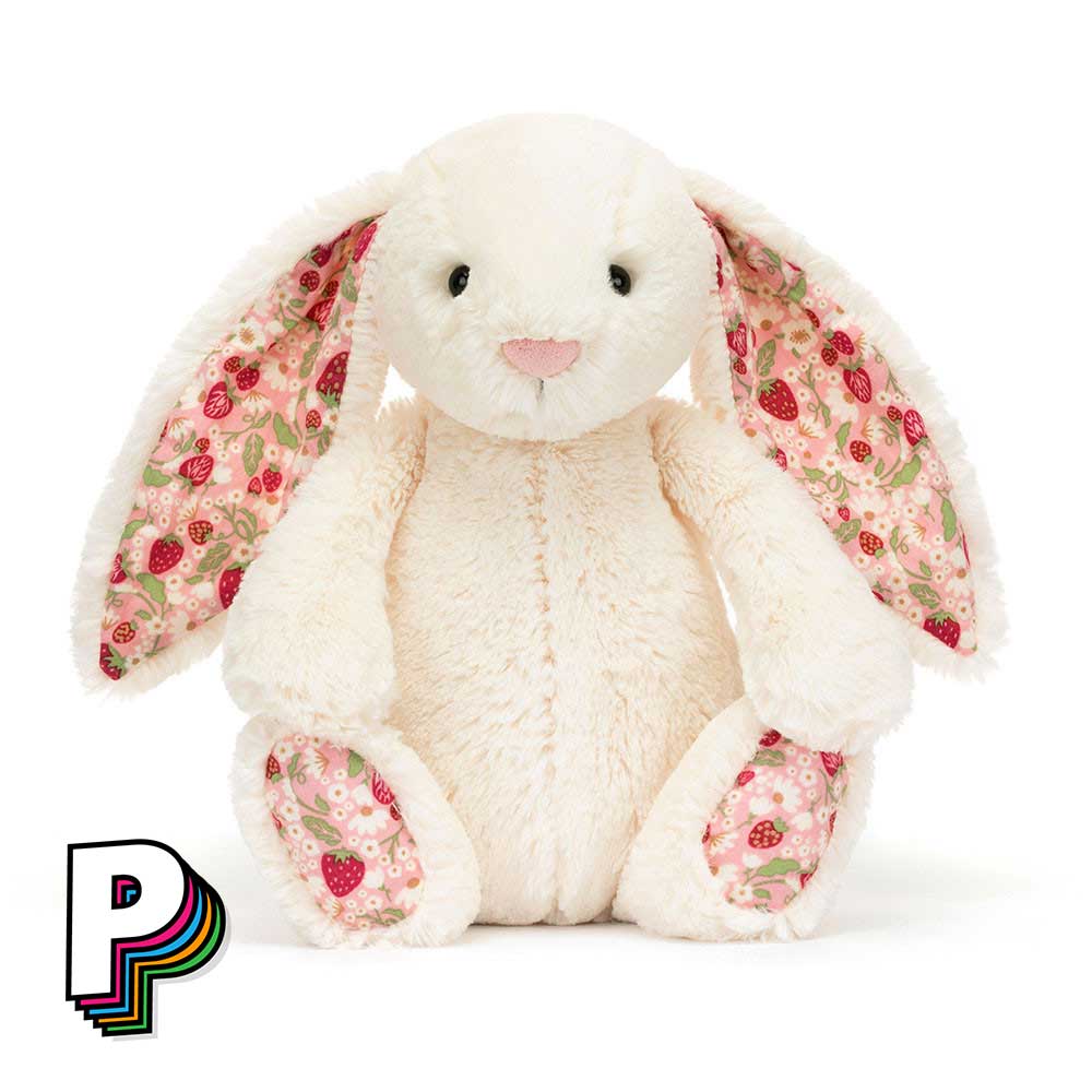 peluche lapin Peluche lapin crème blossom "Berry" de Jellycat medium