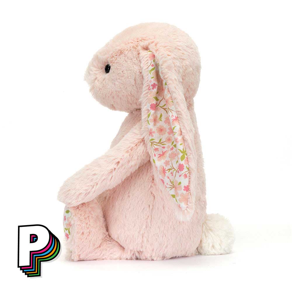 Petit lapin rose blossom Jellycat bps6ec de côté