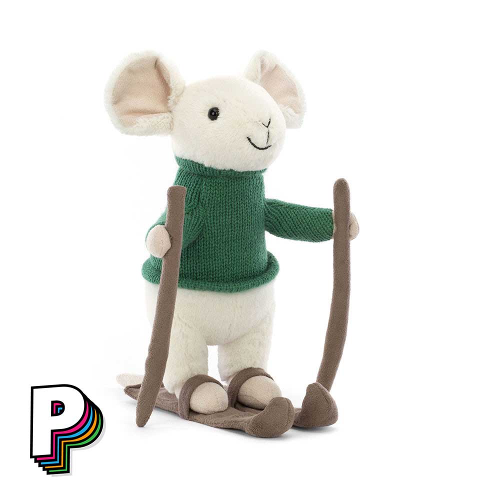 Merry Mouse Skiing Jellycat