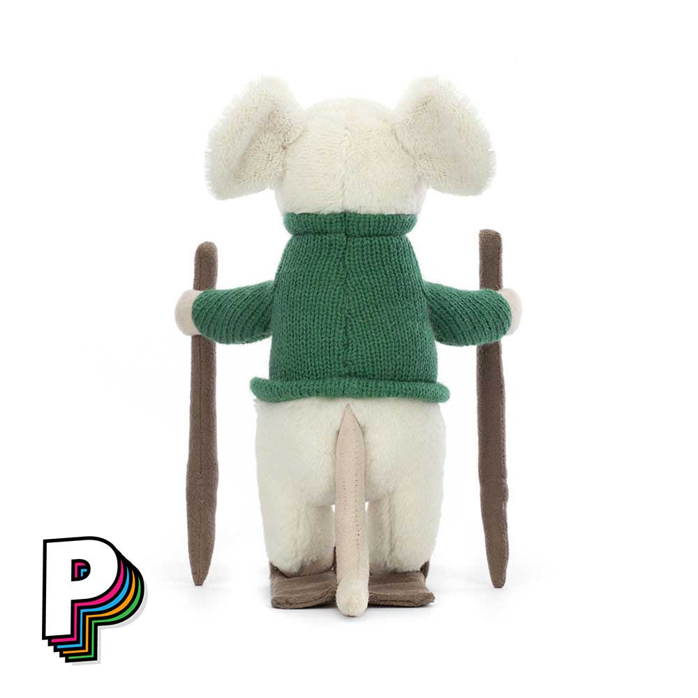 MER3S doudou Merry Ski souris de dos