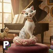 Mini Figurine Duchesse Les Aristochats de Disney dans grande maison chic