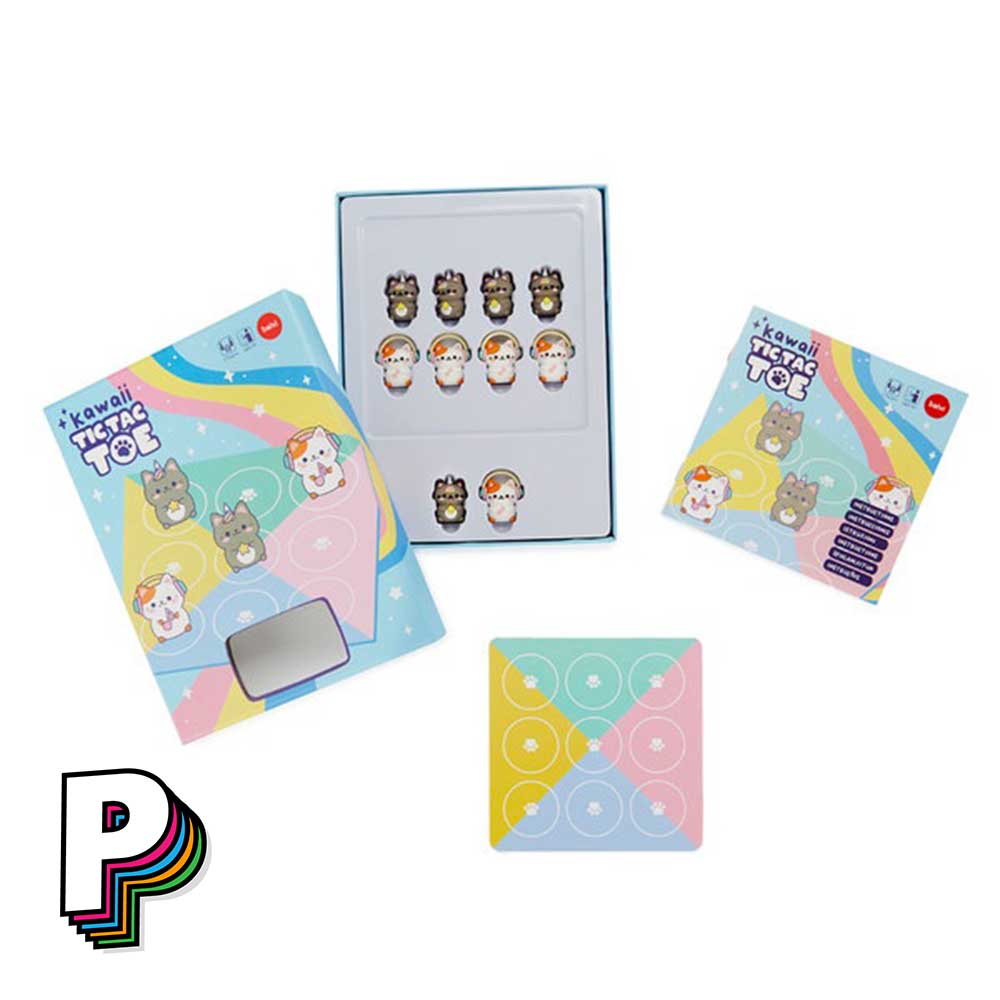 Détails boite Jeu Tic Tac Toe Morpion Kawaii