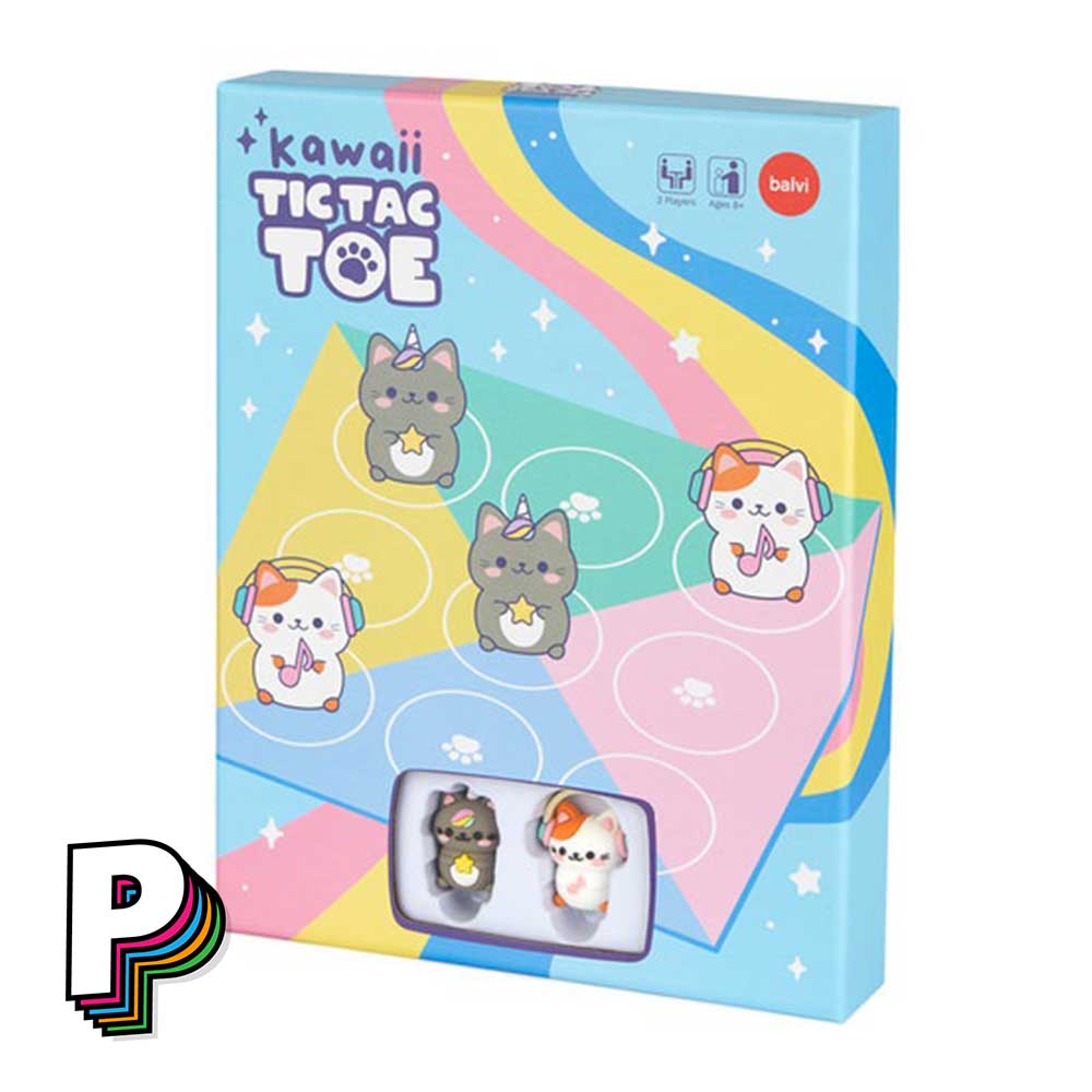 Packaging facing avant Jeu Tic Tac Toe Morpion Kawaii