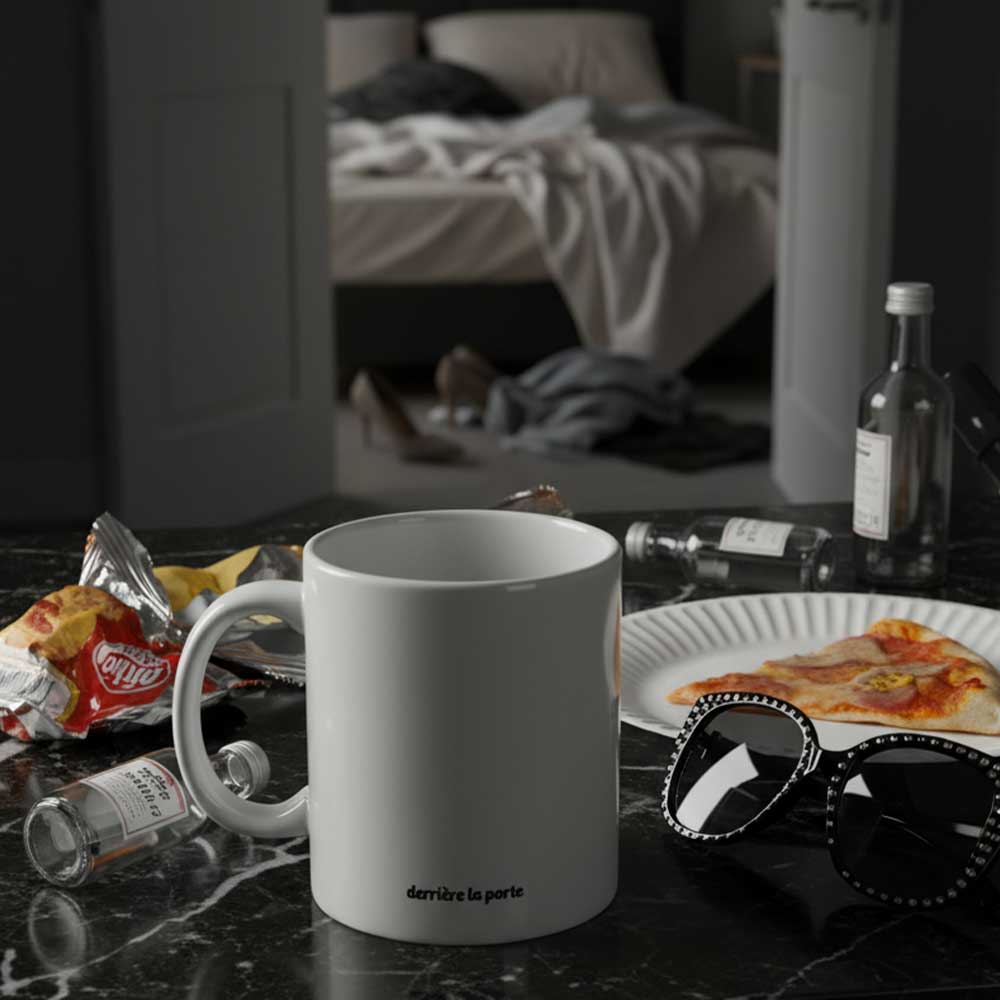 Mug "Madame connasse" blanc brillant de dos