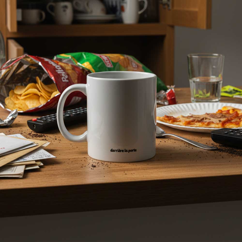 Dos du Mug "On s'en balèk" blanc brillant