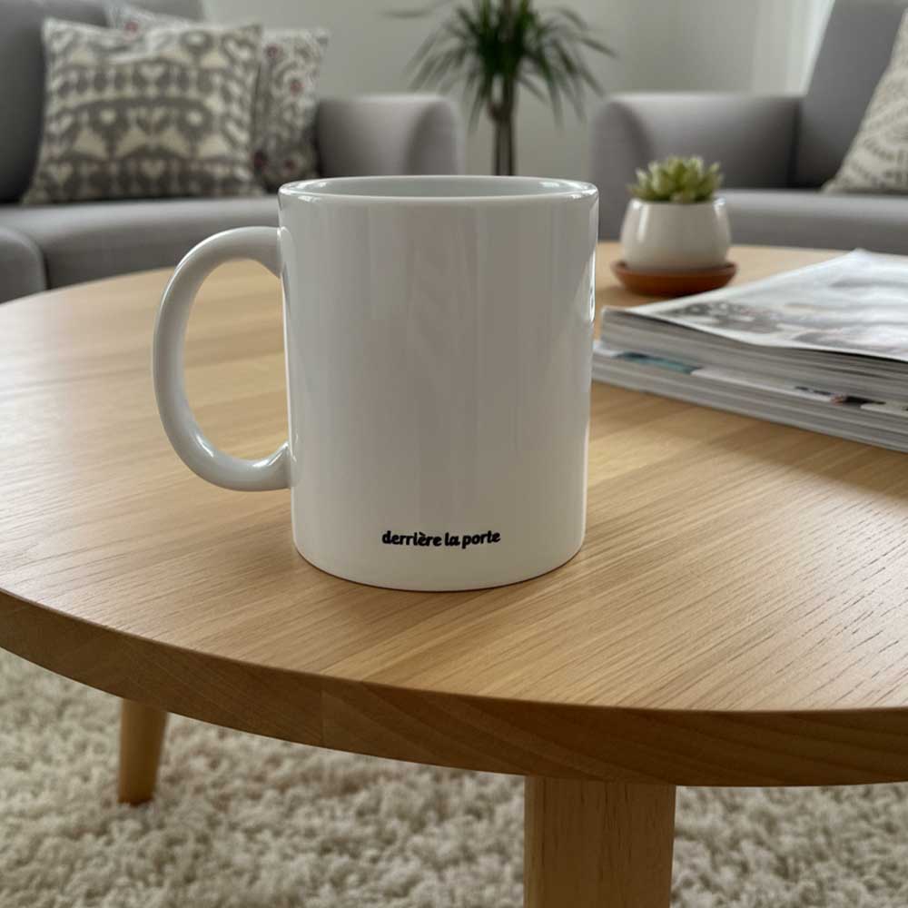 Dos du mug "Plein le Cul" blanc brillant