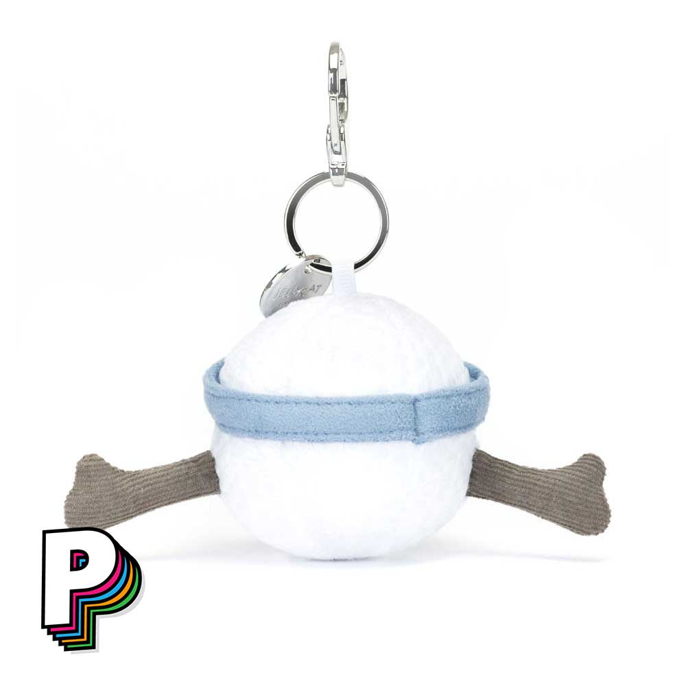 Dos balle de golf porte clé