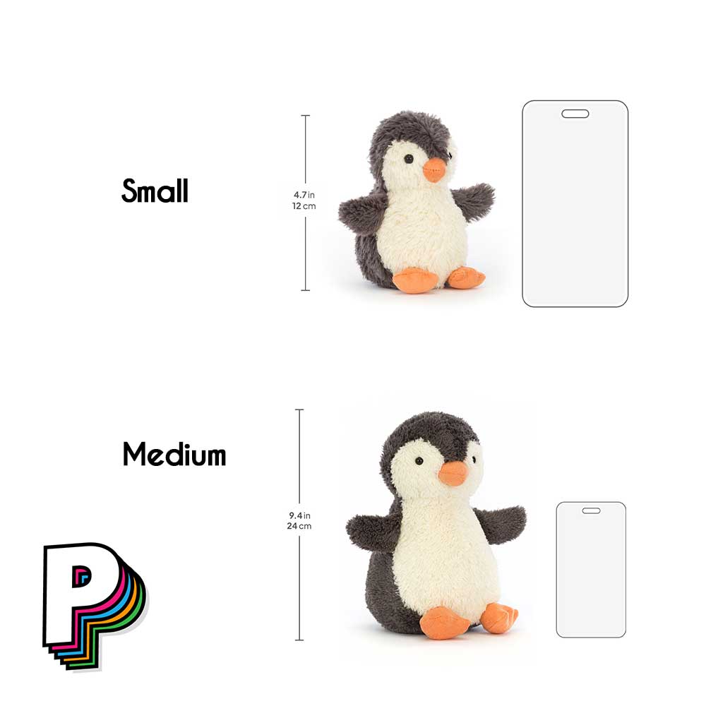 Dimensions des tailles peluche Peanut Jellycat