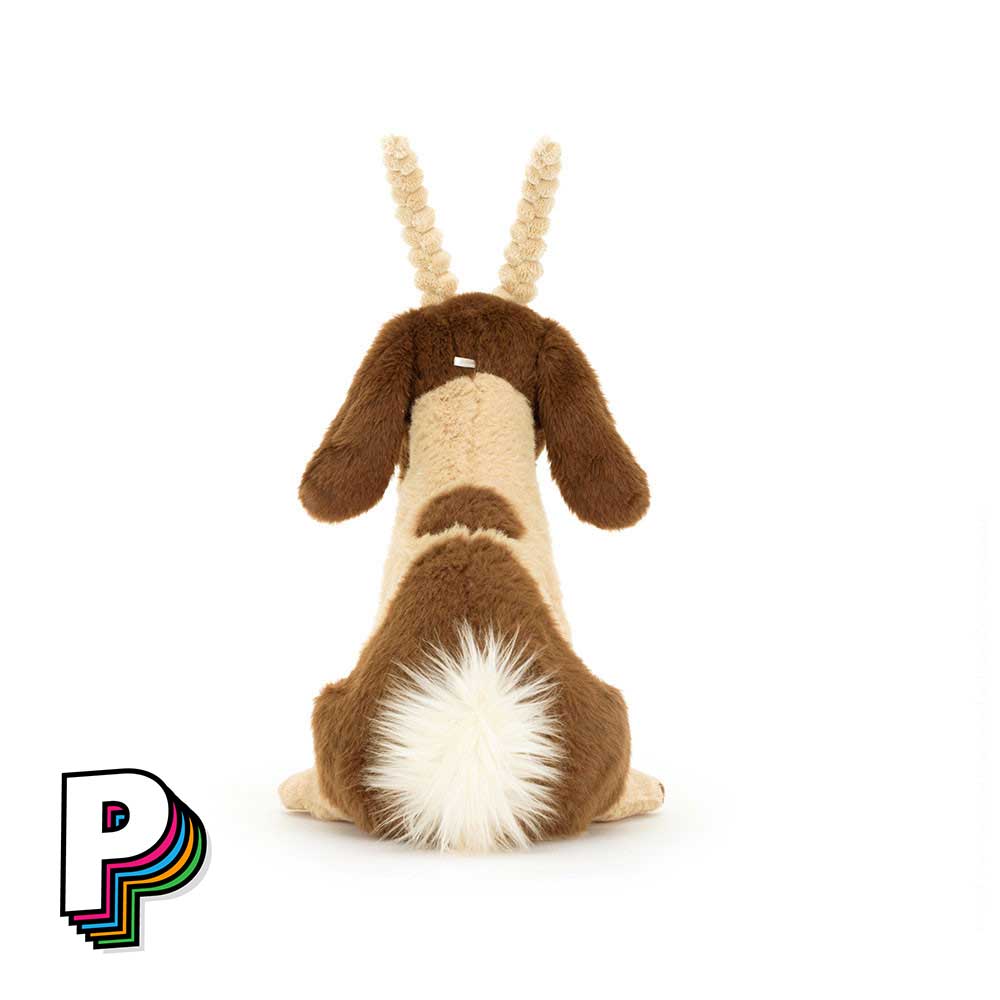 Peluche chèvre Glenny de jellycat  de dos