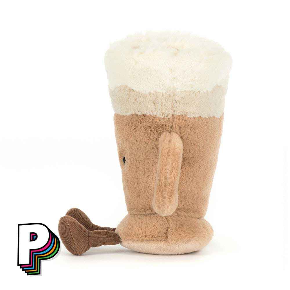 Peluche originale Latte café Jellycat de côté