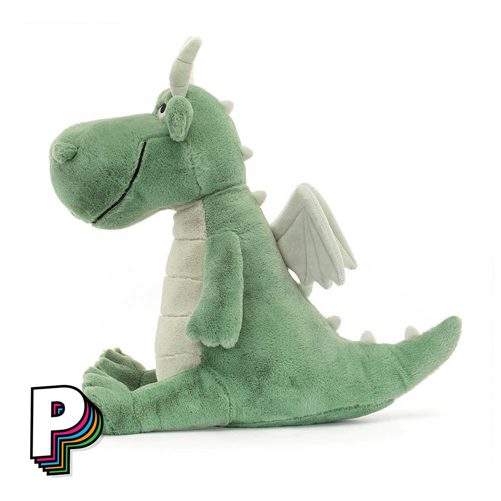 Peluche Adon Dragon Jellycat de côté