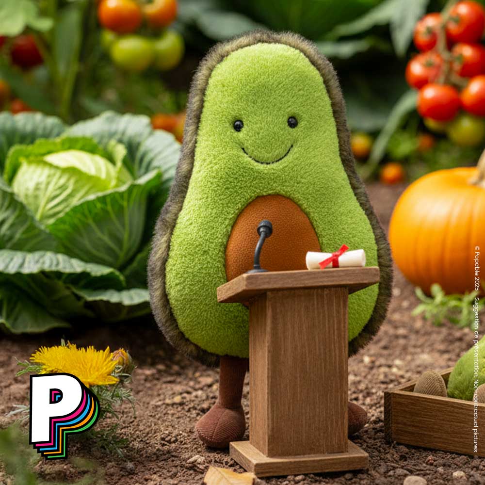 Peluche avocat Amuseables de Jellycat